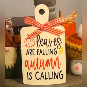 Fall tiered tray mini cutting board